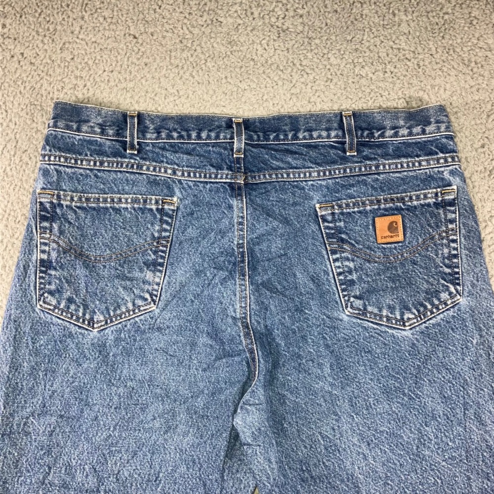Carhartt Jeans Men 40x30 Relaxed Straight Blue Utility Workwear Gorpcore Rugged